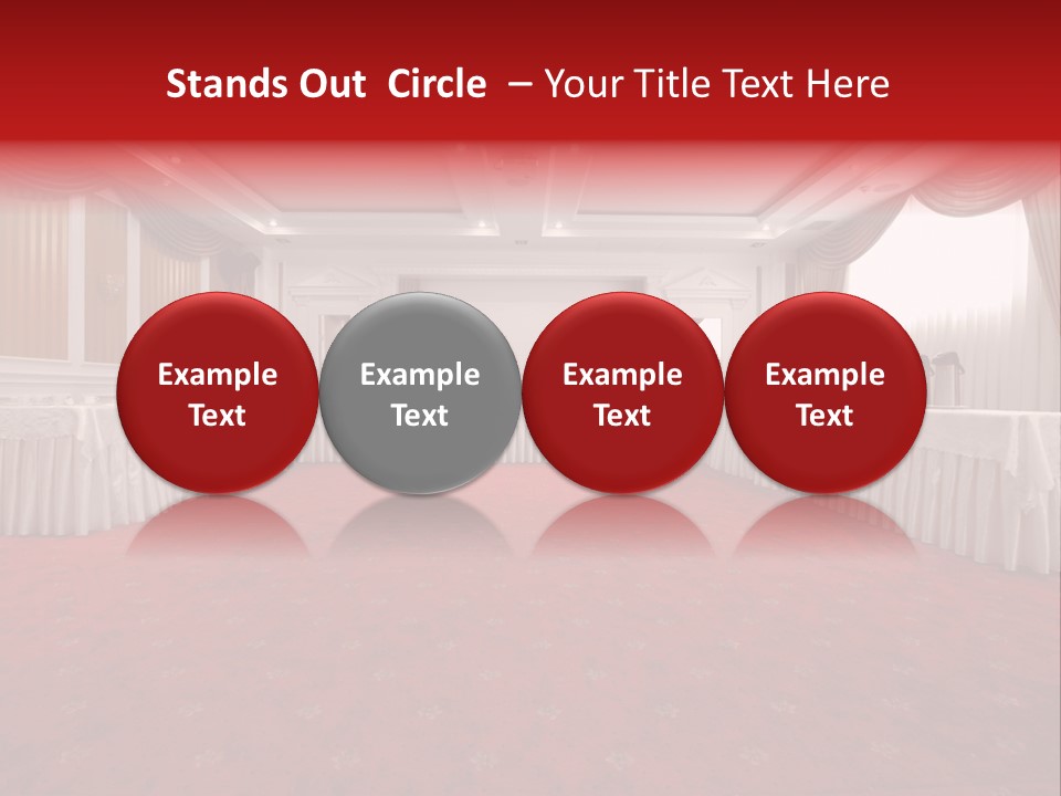 Interior Table Photo PowerPoint Template