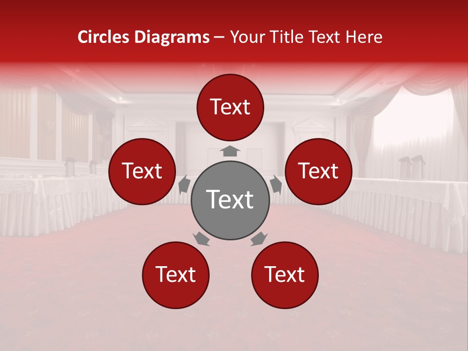 Interior Table Photo PowerPoint Template