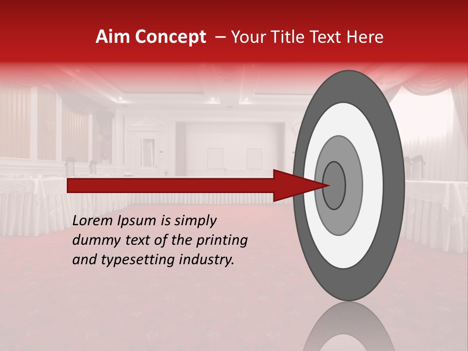 Interior Table Photo PowerPoint Template