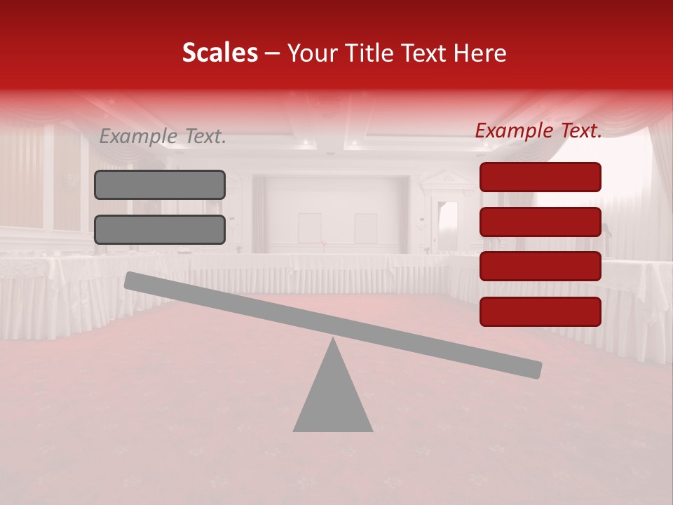 Interior Table Photo PowerPoint Template