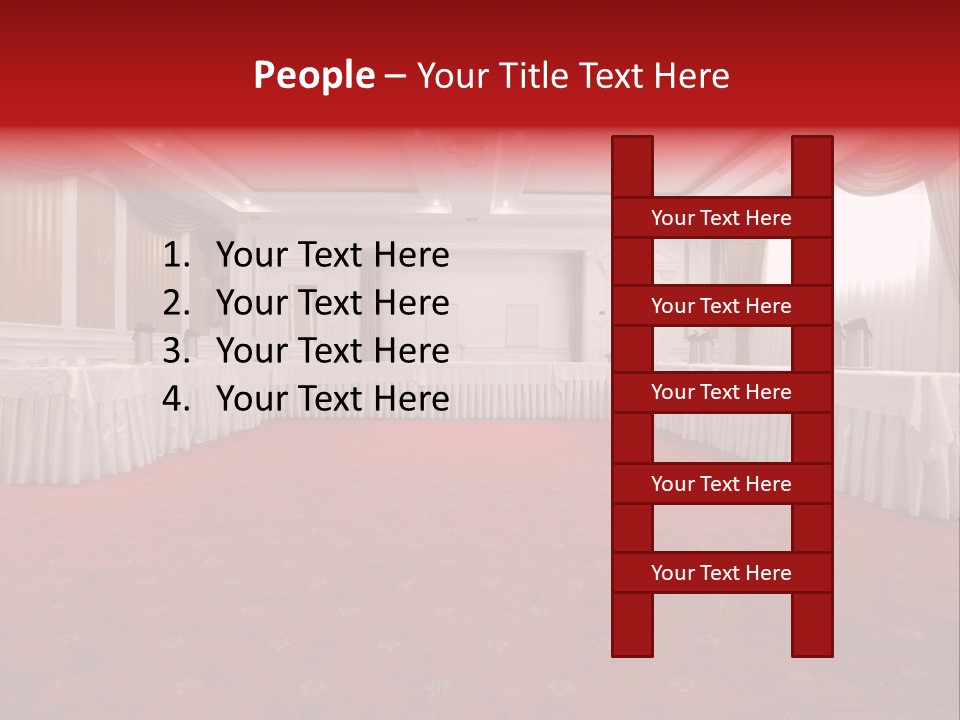 Interior Table Photo PowerPoint Template