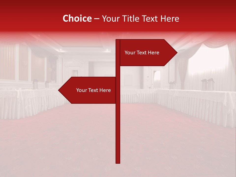 Interior Table Photo PowerPoint Template