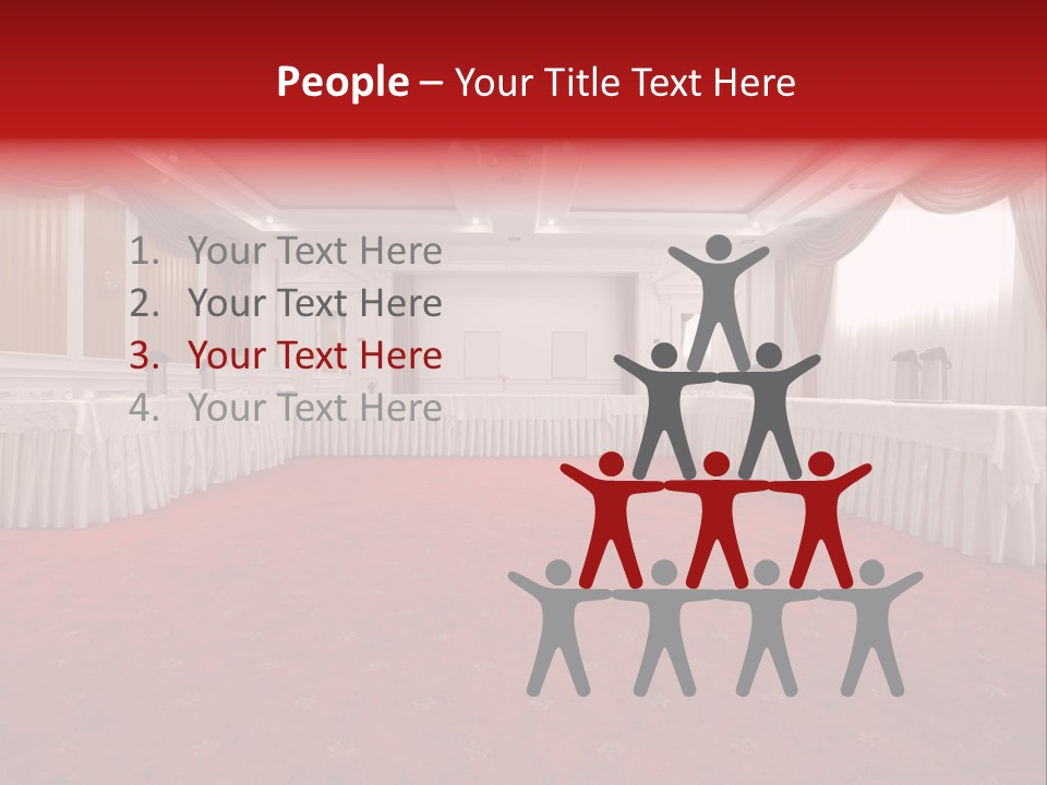 Interior Table Photo PowerPoint Template