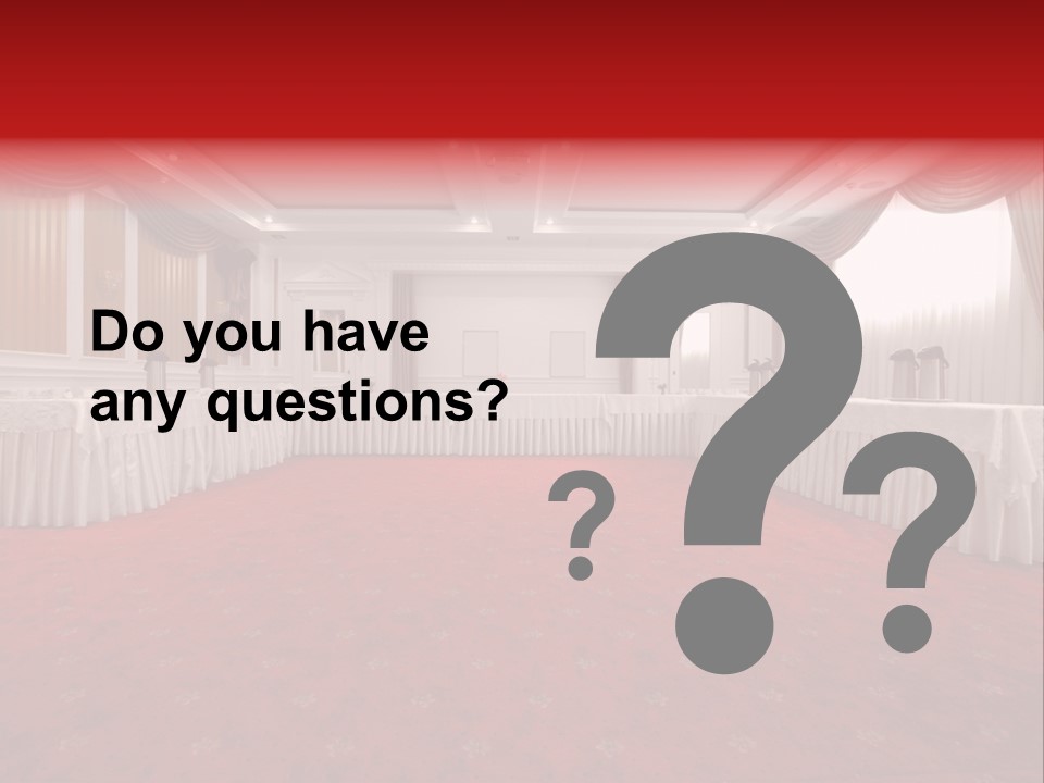 Interior Table Photo PowerPoint Template