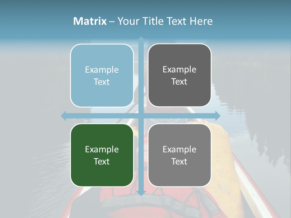 Boat Serenity Pads PowerPoint Template