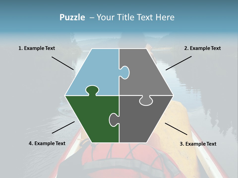 Boat Serenity Pads PowerPoint Template