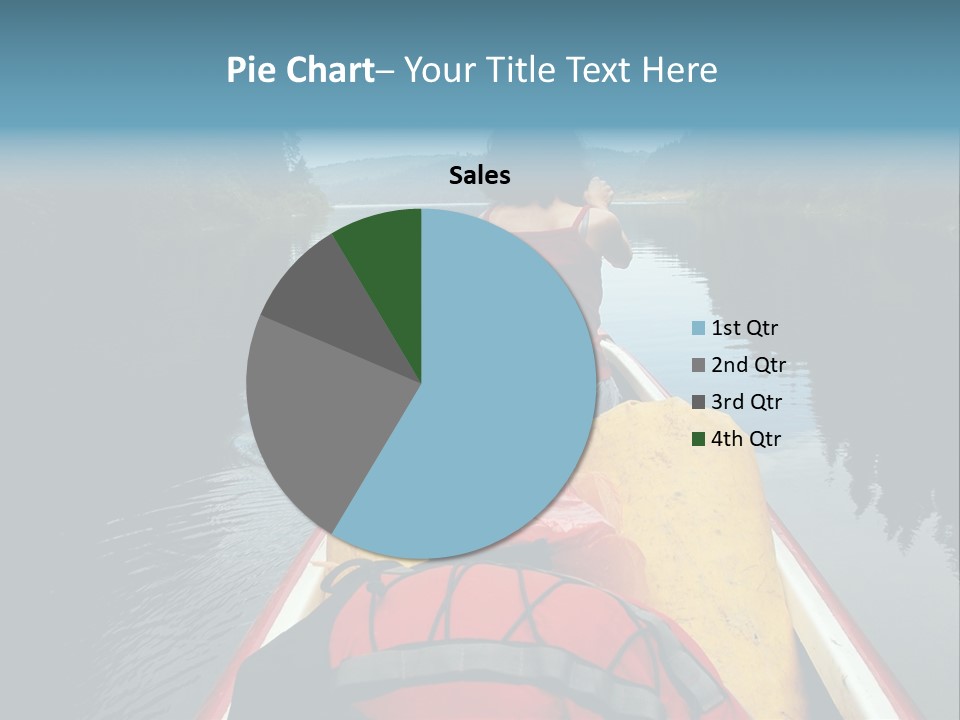 Boat Serenity Pads PowerPoint Template