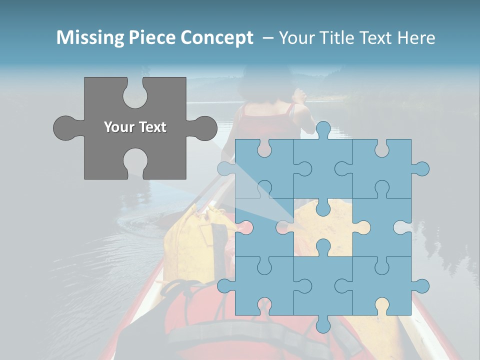 Boat Serenity Pads PowerPoint Template