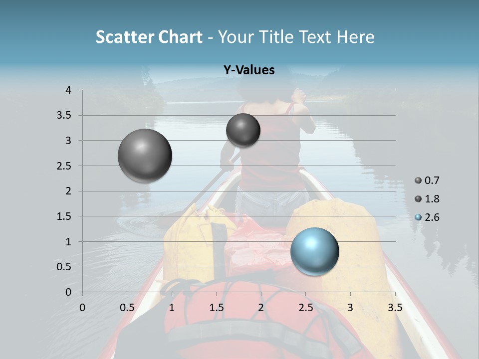 Boat Serenity Pads PowerPoint Template