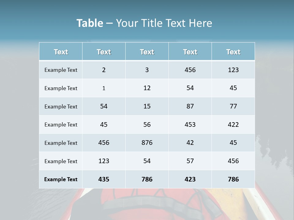 Boat Serenity Pads PowerPoint Template