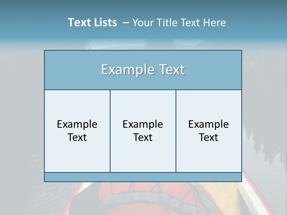 Boat Serenity Pads PowerPoint Template