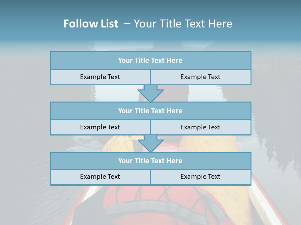 Boat Serenity Pads PowerPoint Template