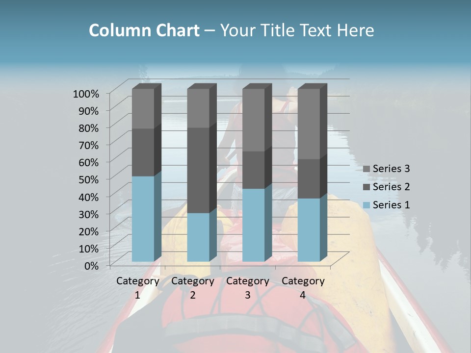 Boat Serenity Pads PowerPoint Template