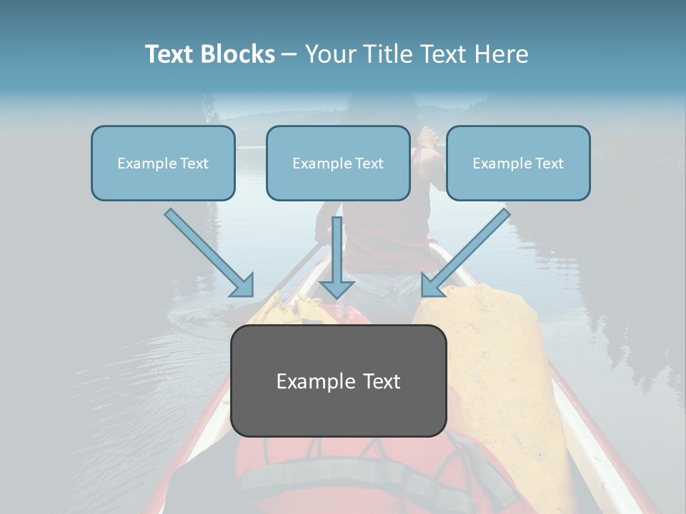 Boat Serenity Pads PowerPoint Template