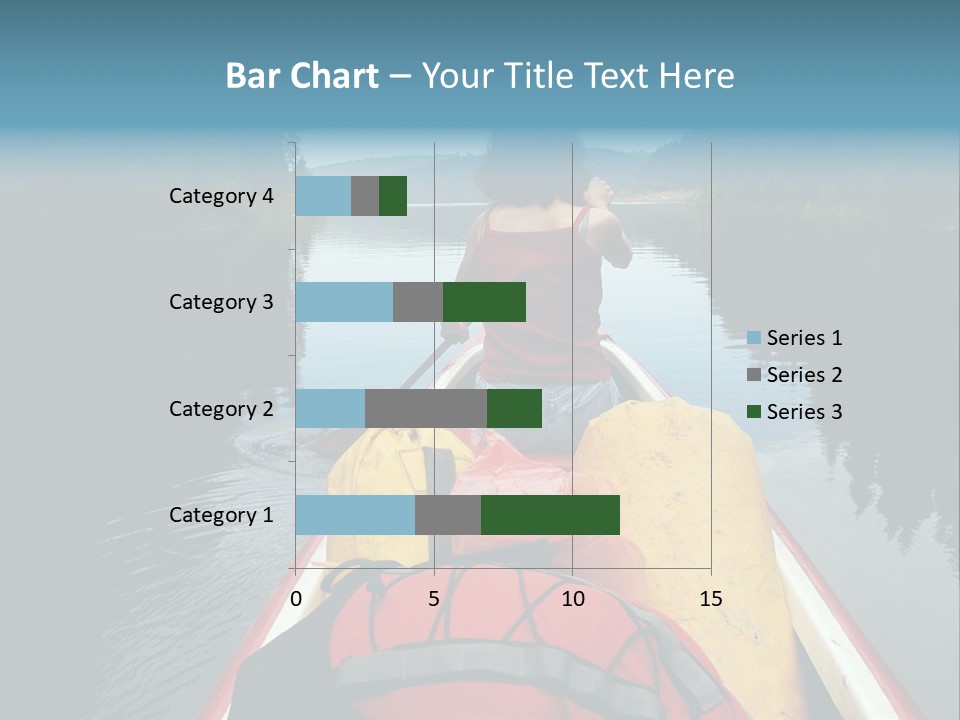 Boat Serenity Pads PowerPoint Template