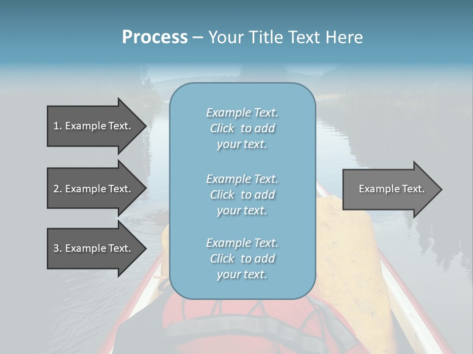 Boat Serenity Pads PowerPoint Template