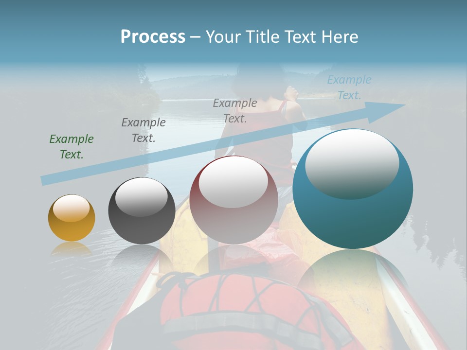 Boat Serenity Pads PowerPoint Template