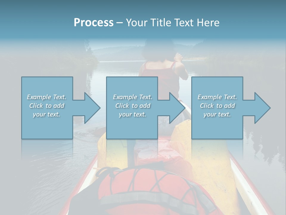 Boat Serenity Pads PowerPoint Template