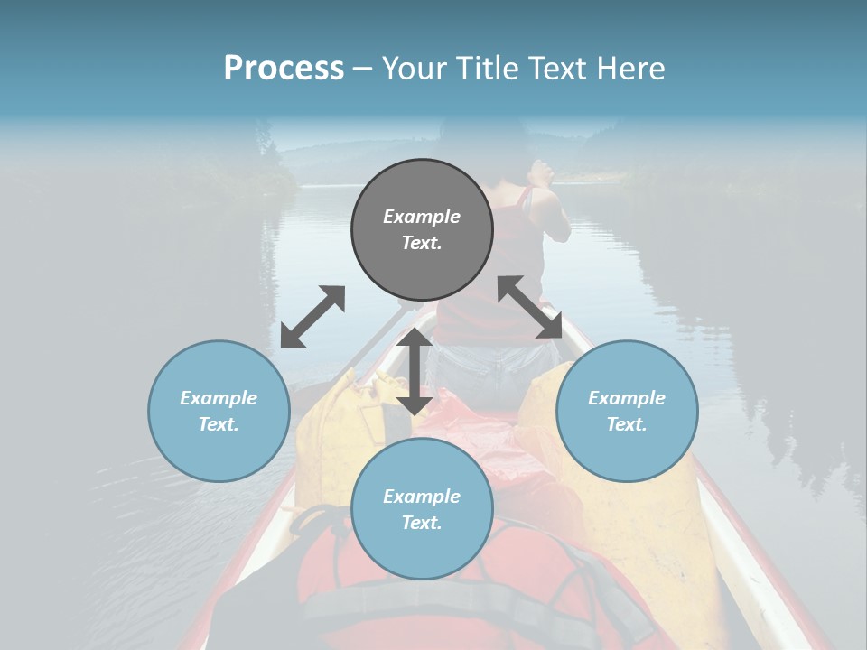 Boat Serenity Pads PowerPoint Template