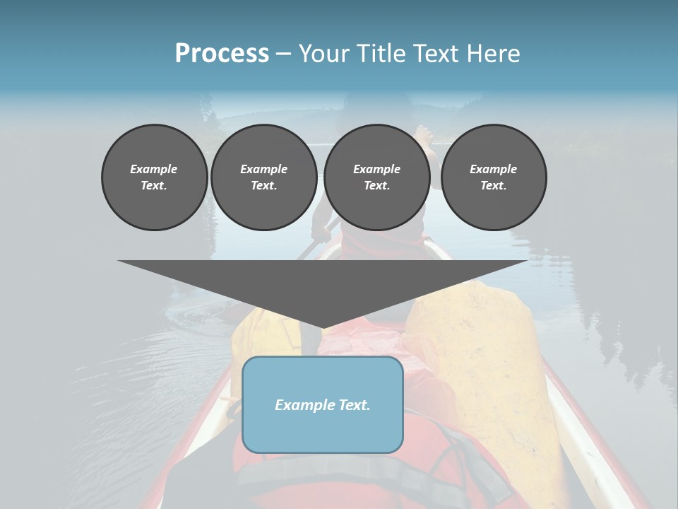 Boat Serenity Pads PowerPoint Template