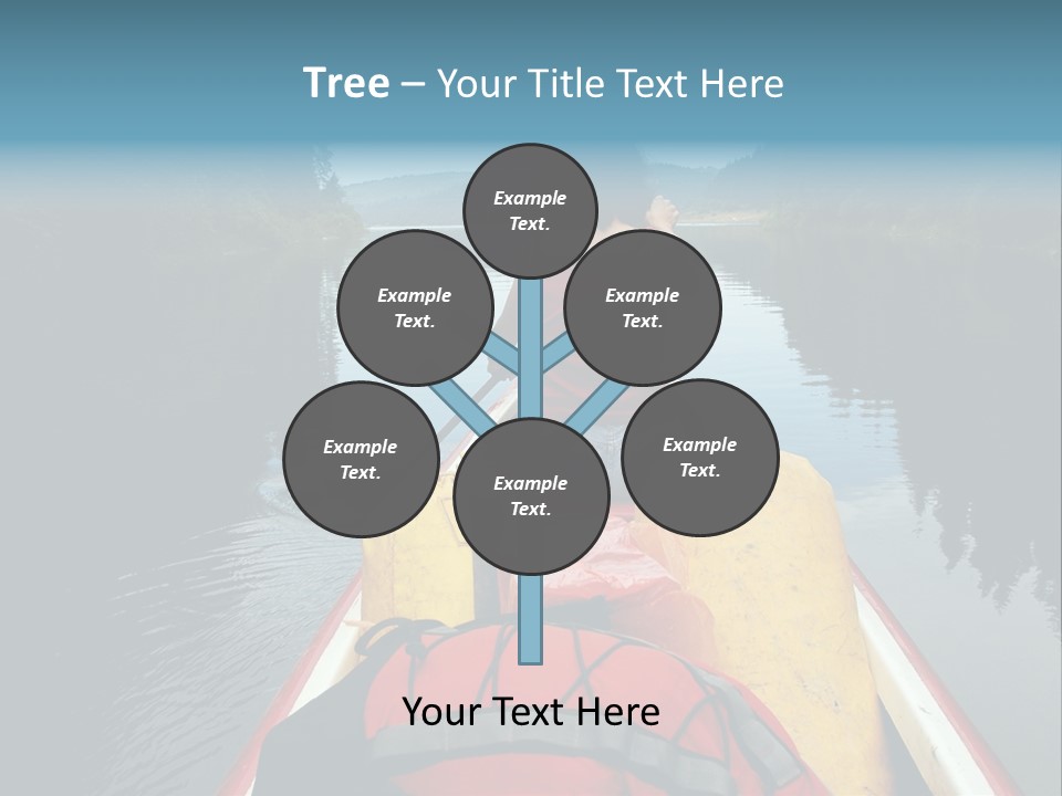 Boat Serenity Pads PowerPoint Template