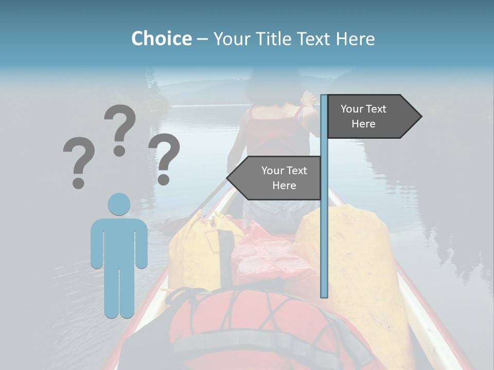 Boat Serenity Pads PowerPoint Template