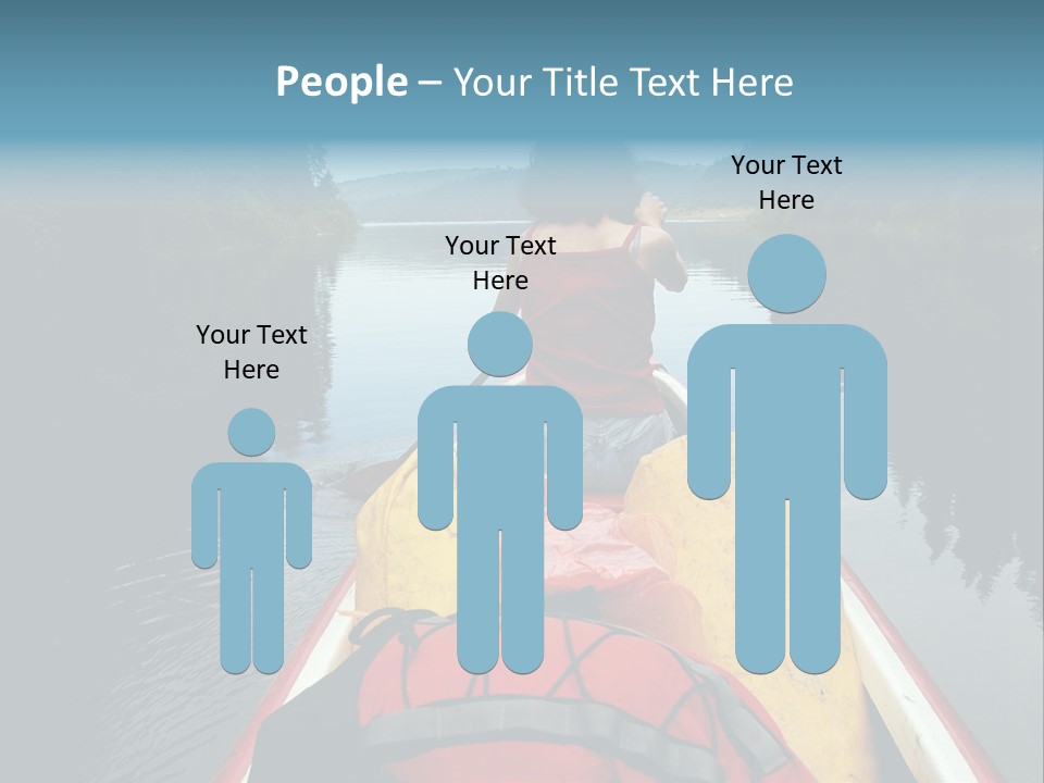 Boat Serenity Pads PowerPoint Template