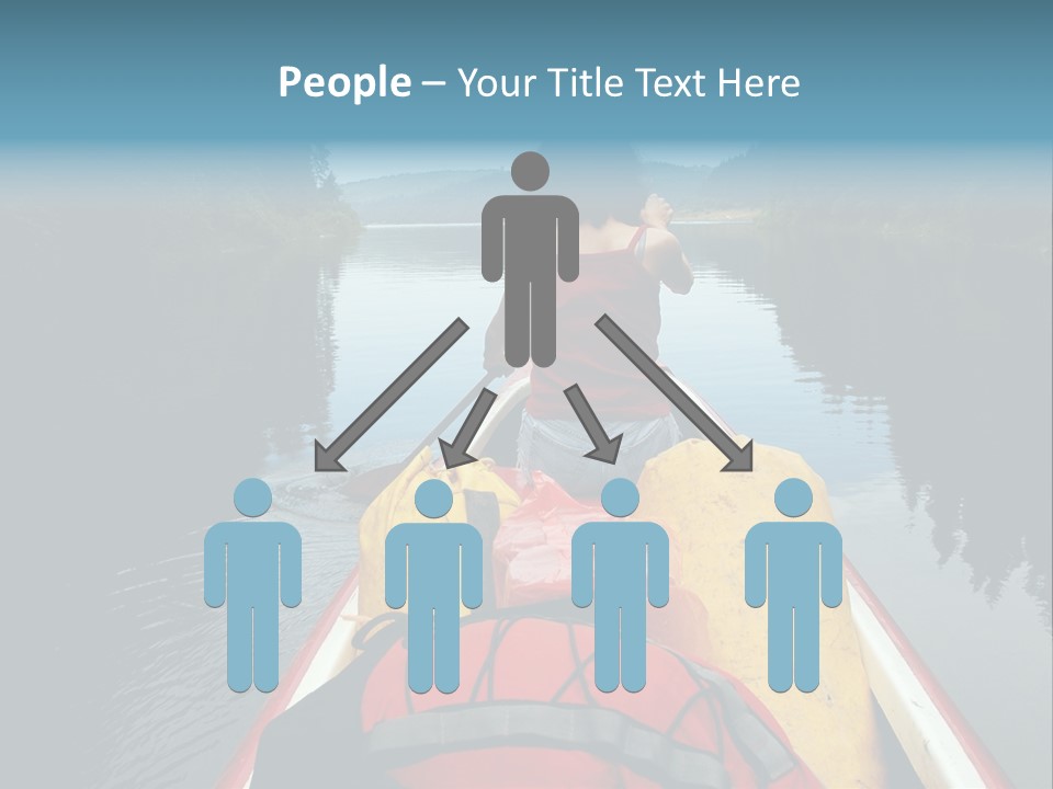 Boat Serenity Pads PowerPoint Template