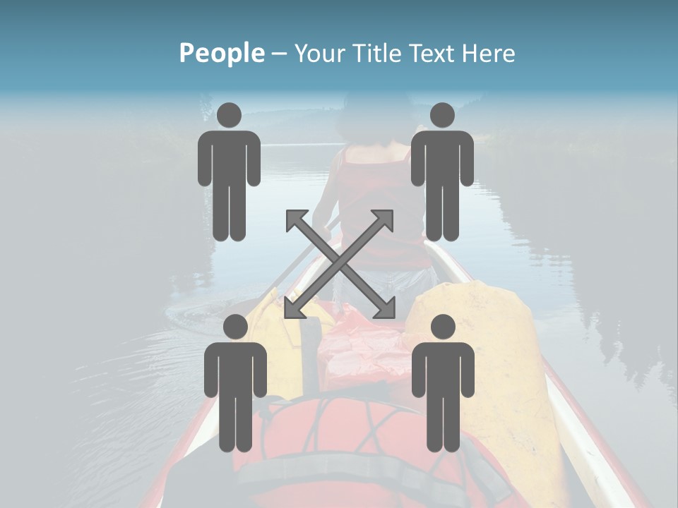 Boat Serenity Pads PowerPoint Template