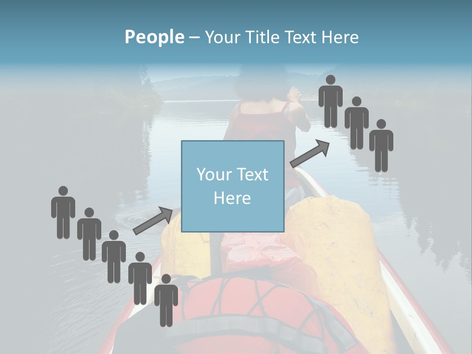 Boat Serenity Pads PowerPoint Template