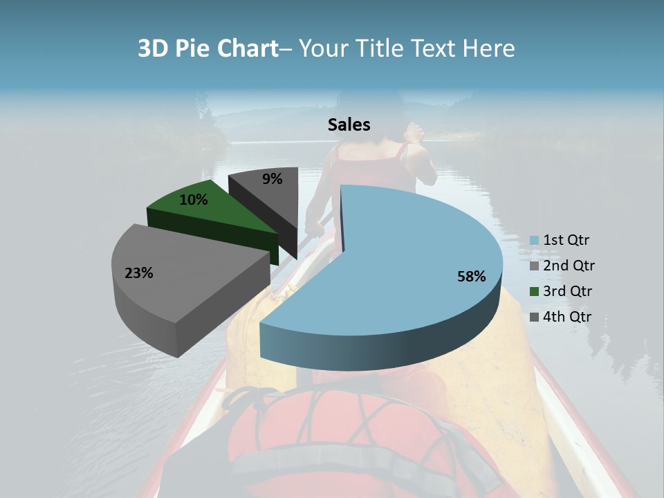 Boat Serenity Pads PowerPoint Template