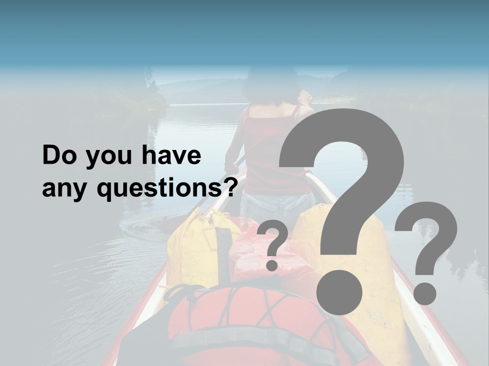 Boat Serenity Pads PowerPoint Template