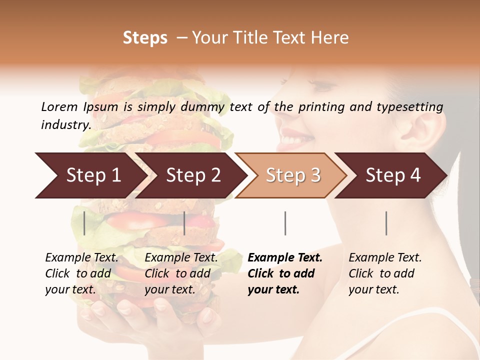 Pleasure Vitamin Isolated PowerPoint Template