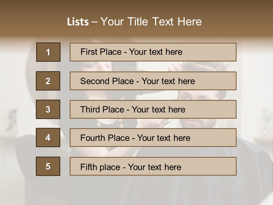 Hair Razor Cape PowerPoint Template