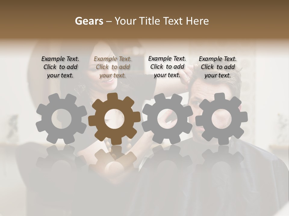 Hair Razor Cape PowerPoint Template