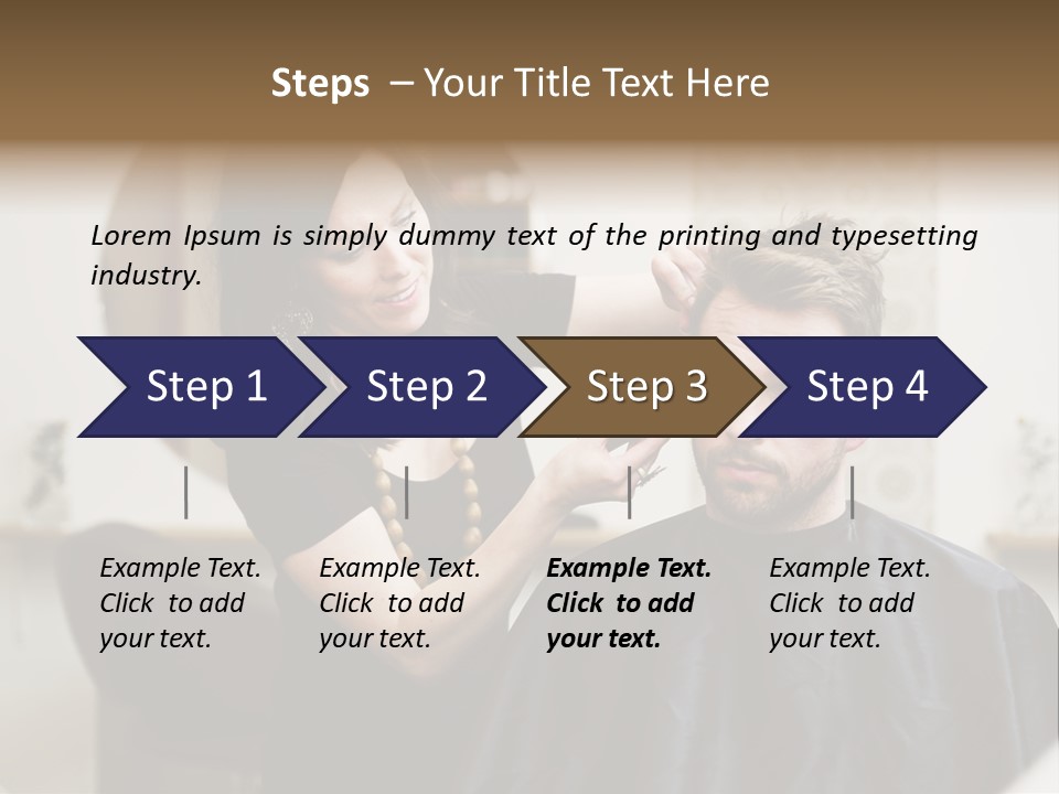 Hair Razor Cape PowerPoint Template