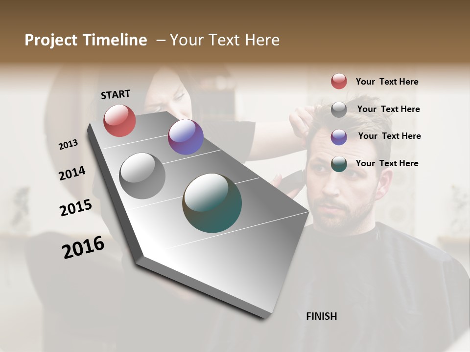 Hair Razor Cape PowerPoint Template