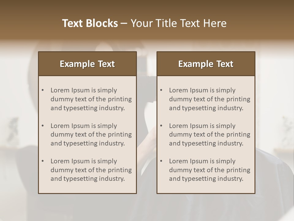 Hair Razor Cape PowerPoint Template