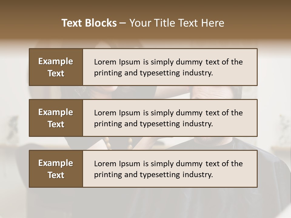 Hair Razor Cape PowerPoint Template