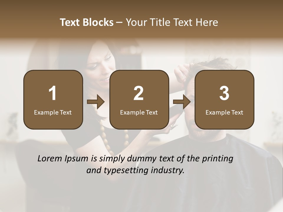 Hair Razor Cape PowerPoint Template