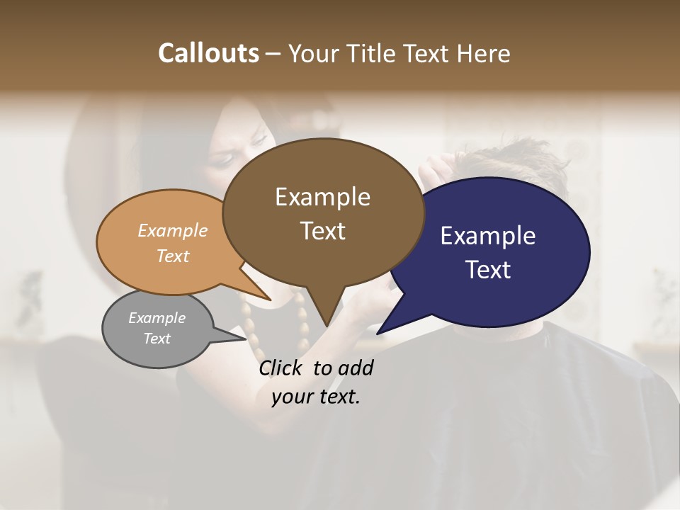 Hair Razor Cape PowerPoint Template