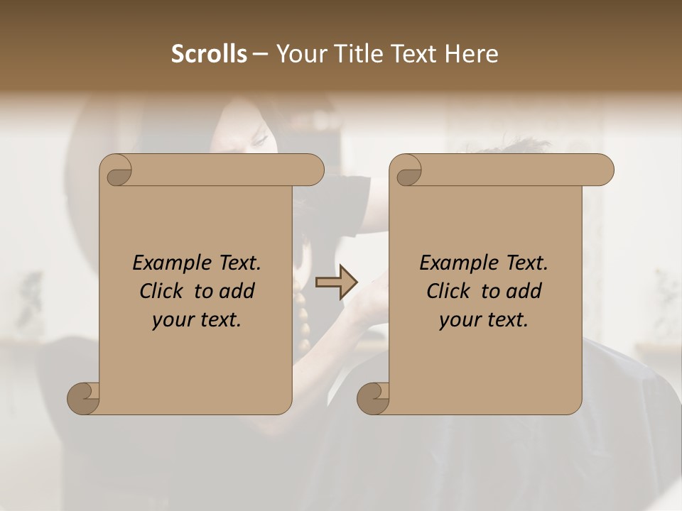 Hair Razor Cape PowerPoint Template