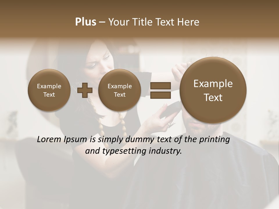 Hair Razor Cape PowerPoint Template
