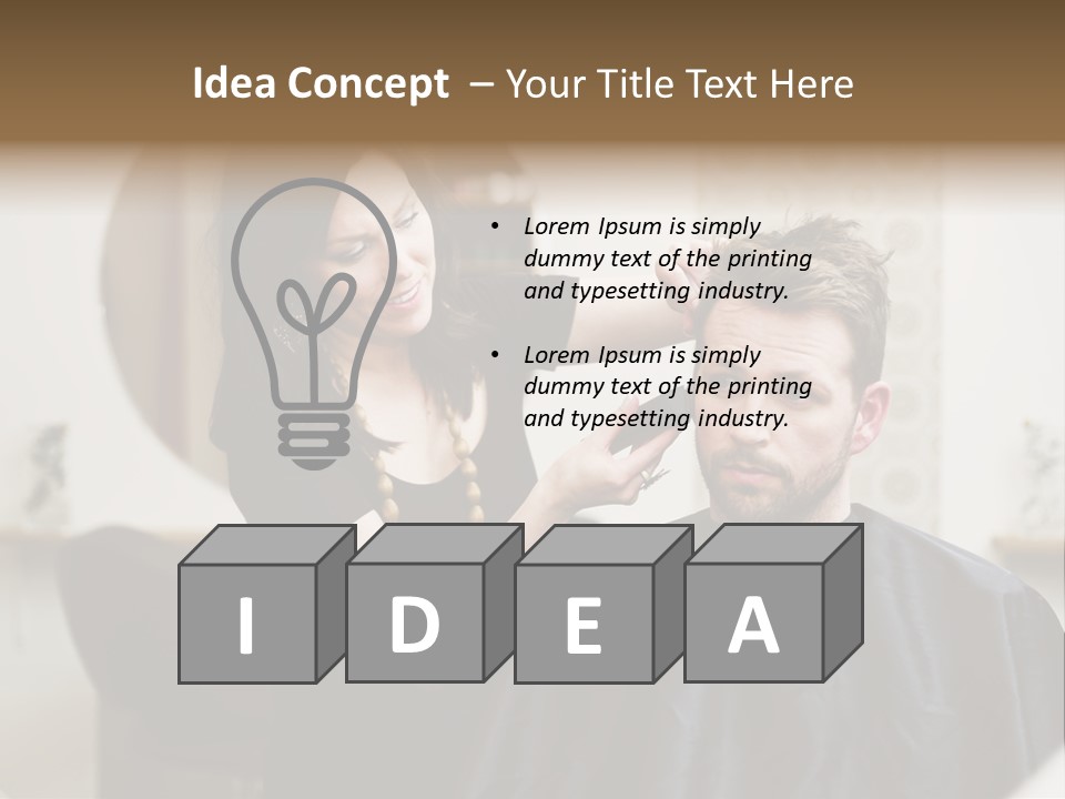 Hair Razor Cape PowerPoint Template