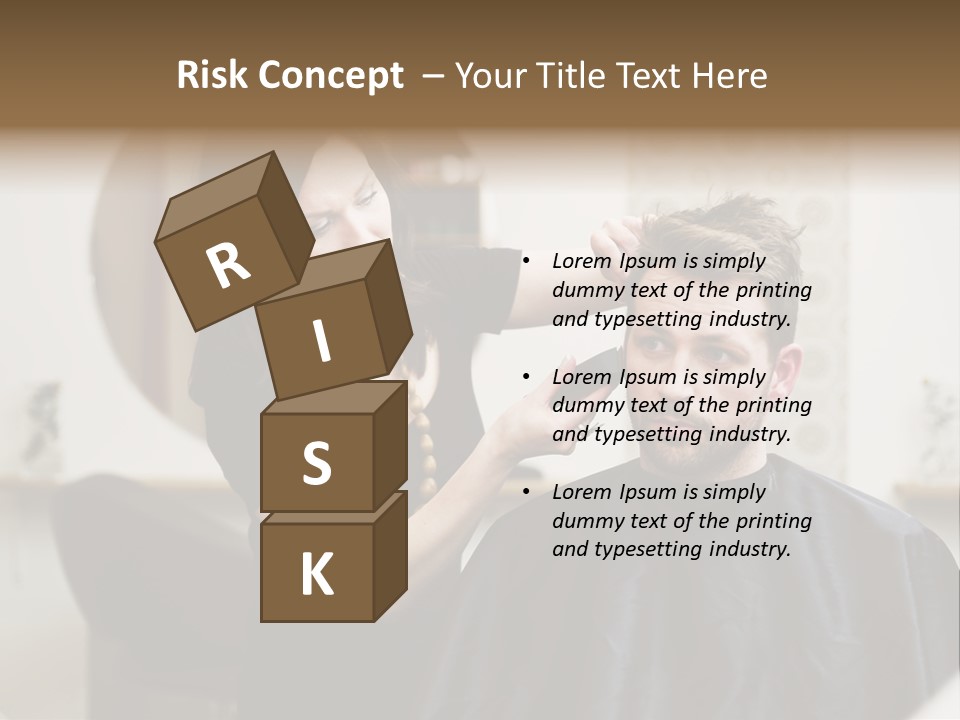 Hair Razor Cape PowerPoint Template