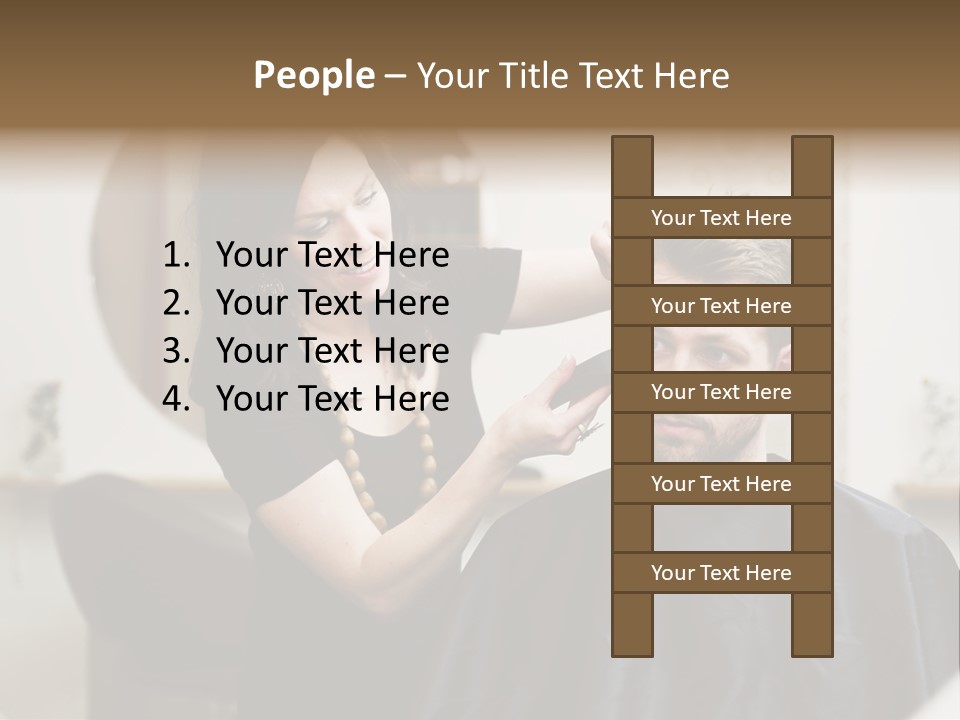 Hair Razor Cape PowerPoint Template