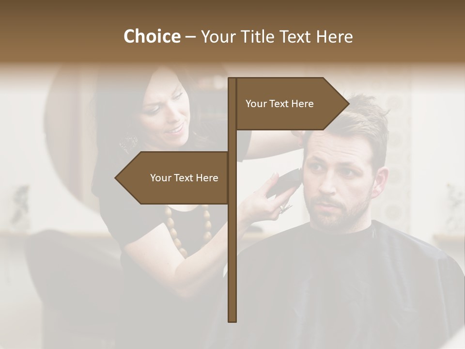 Hair Razor Cape PowerPoint Template