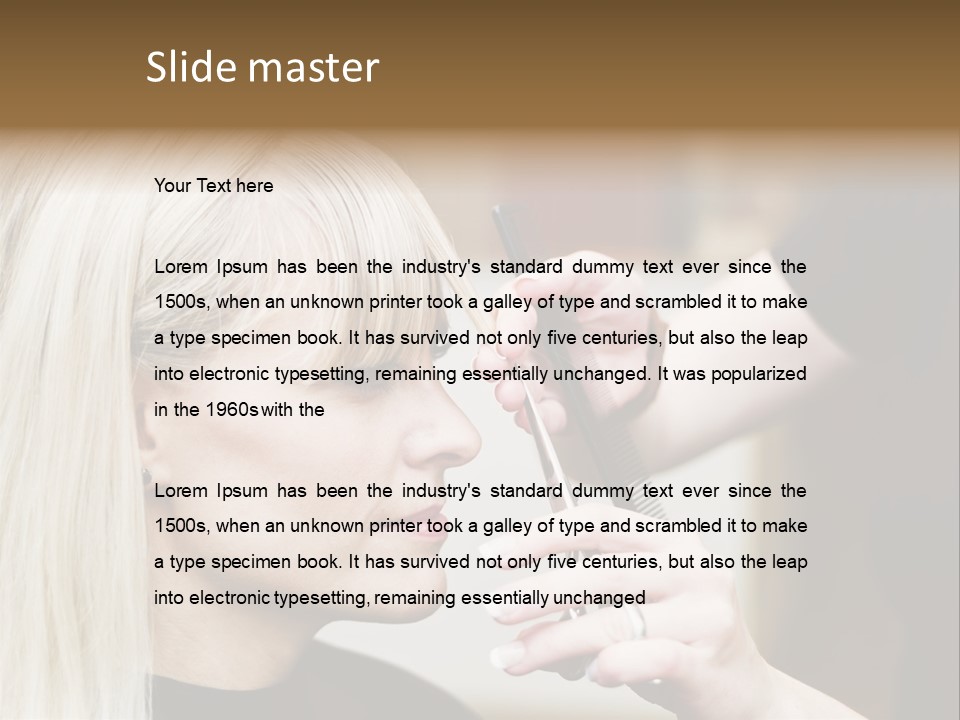 Service Human Elegance PowerPoint Template