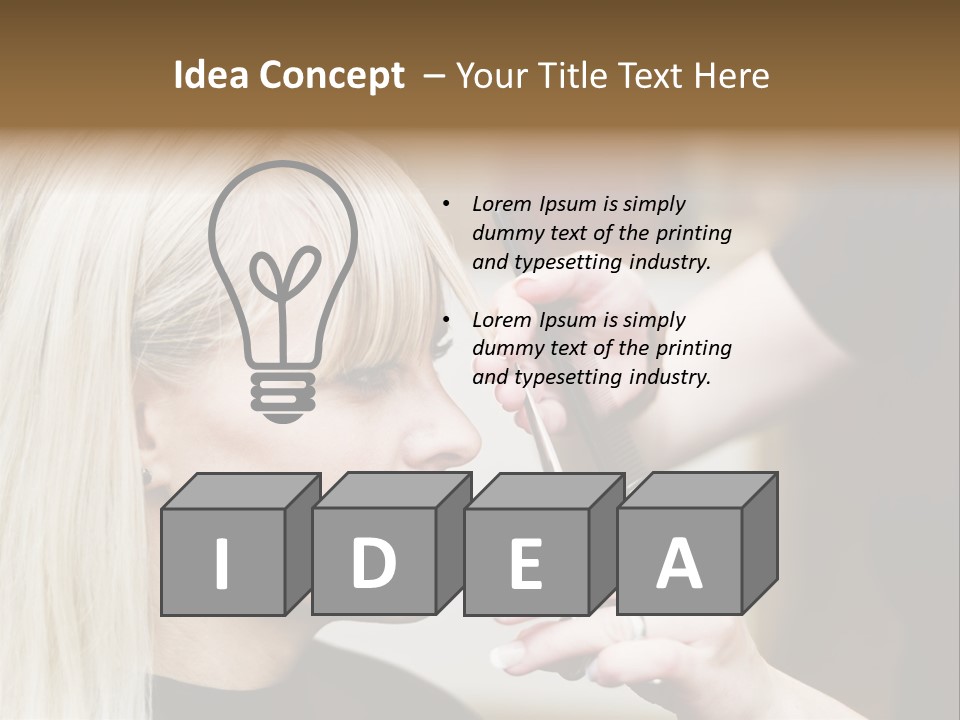 Service Human Elegance PowerPoint Template