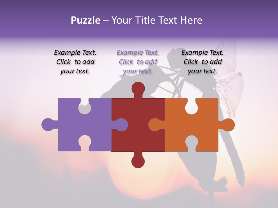 Dragonfly Protection Sleep PowerPoint Template